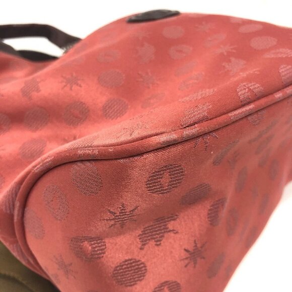 HUNTING WORLD Overall handle Backpack Bag with Charm Backpack Canvas wine-red - Picture 4 of 14